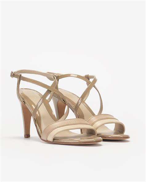 SANDALIA TACÓN TIRAS NUDE ACOSTA