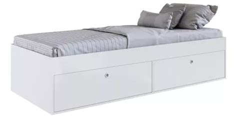 Cama Plaza Con Puertas Latino Blanco Cuotas Sin Inter S