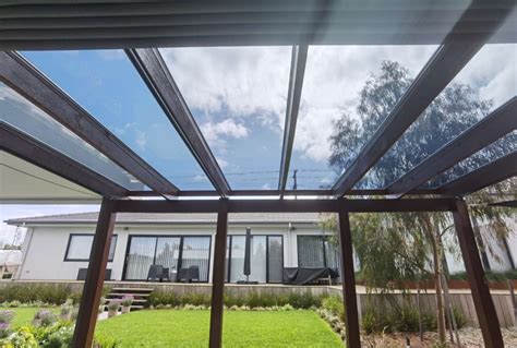 pergola with a clear roof - Modern - Patio - Melbourne - by Excelite ...