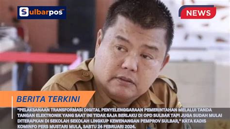 Pemprov Sulbar Lakukan Berbagai Langkah Strategis Dan Inovasi Guna