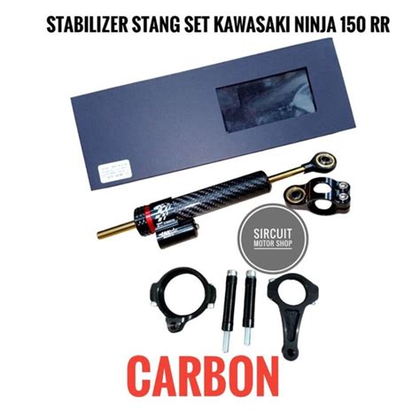 Jual STEERING DAMPER STABILIZER STANG SET CARBON KARBON KAWASAKI NINJA