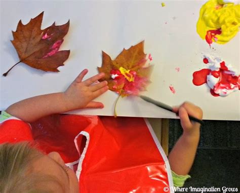 Fall Leaf Painting and DIY Leaf Preservation - Where Imagination Grows