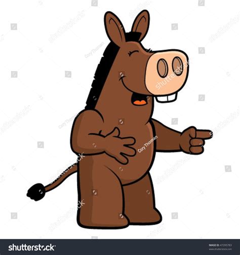 Donkey Laughing Stock Vector (Royalty Free) 47395783 | Shutterstock