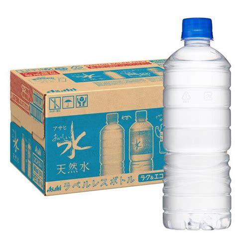 【送料無料】アサヒ おいしい水天然水（ラベルレスボトル）600ml×1ケース（全24本）【to】 近江うまいもん屋 通販 Paypayモール