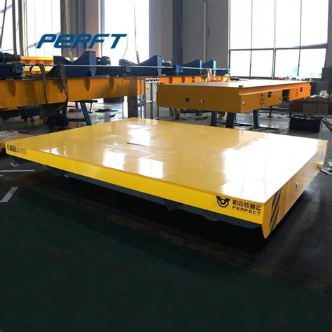 China Customized 10 Ton Trackless Transfer Cart For Handling Equipment