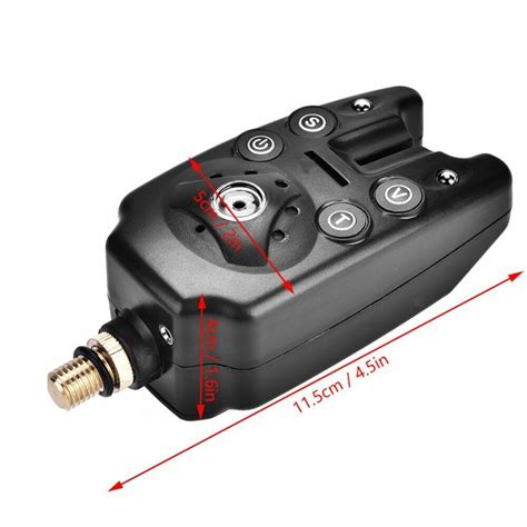 X Bissanzeiger Elektronisch Led Karpfen Angeln Angel Bissmelder Set