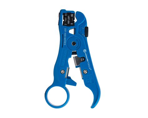 Universal Cable Stripping Tool For Coax Network And Telephone Cables