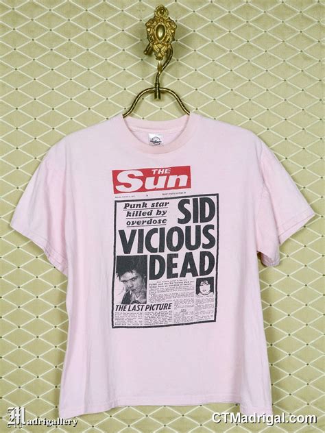 Sex Pistols T Shirt Sid Vicious Dead Vintage Rare Punk Tee Shirt White Soft Thin Johnny Rotten