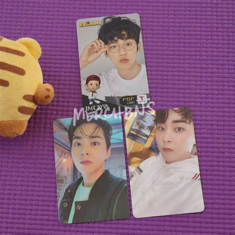 Xiumin Baekhyun Exo Don T Fight The Feeling Exo Run T Money Photocard