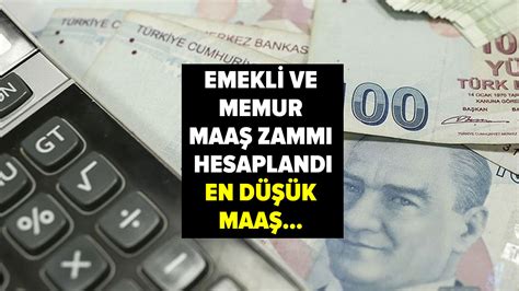 Yıl sonu için memur ve emekli maaş zammı ve en düşük maaş hesaplandı