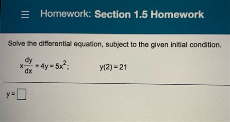 Answered Solve The Differential Equation Bartleby