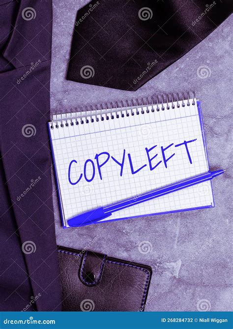 Signo Que Muestra Copyleft Concepto De Negocio El Derecho De Uso Libre