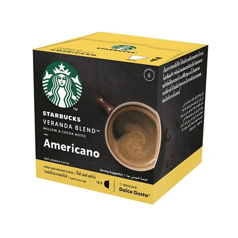 COFFEE CAPSULE NESTLE STARBUCKS AMERICANO VERANDA BLEND