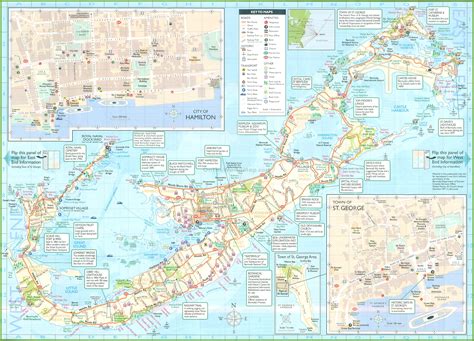 large detailed tourist map  bermuda
