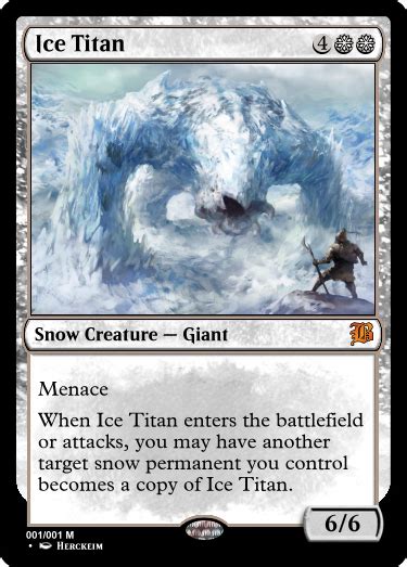 Ice Titan : r/custommagic