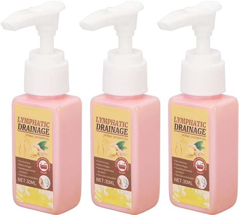 Gel Douche pour le Drainage Lymphatique 3 Pièces X 30 Ml Gel Douche