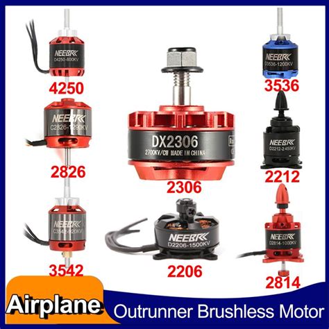 NEEBRC RC Airplane Outrunner Brushless Motor 2206 2212 2306 2814 2826