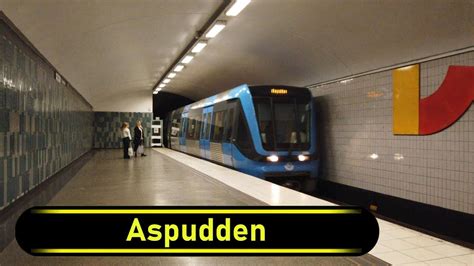 Metro Tunnelbana Station Aspudden Stockholm Walkthrough