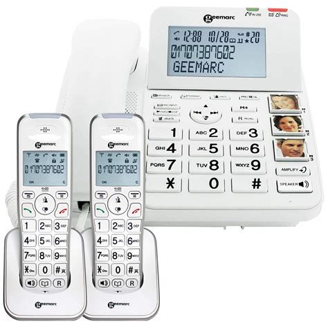 Geemarc Amplidect 295 Combi Twin Corded Phone Twin Cordless Handset