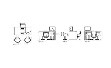 مكتب مخطط واجهات رسومات CAD مجانية