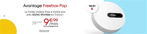 Offre Double CHEZ FREE Box Internet Et Forfait 5G 210 GO Avec La