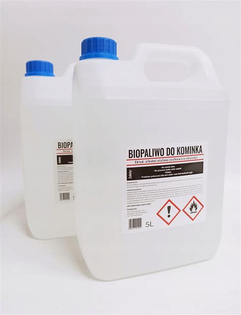 ZESTAW BIOPALIWO DO KOMINKA BIOKOMINEK 5L 5000 ML BEZZAPACHOWE 2