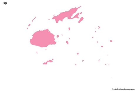 Sample Maps For Fiji Pink Outline