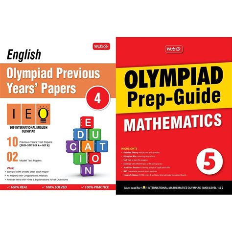 Buy Mtg English Ieo Olympiad Previous Years Papers With Mock Test