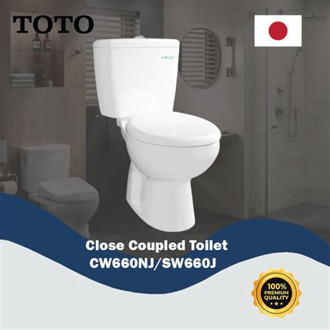 Toto Kloset Cw660njsw660j Eco Washer Hemat Air Tutup Pelan