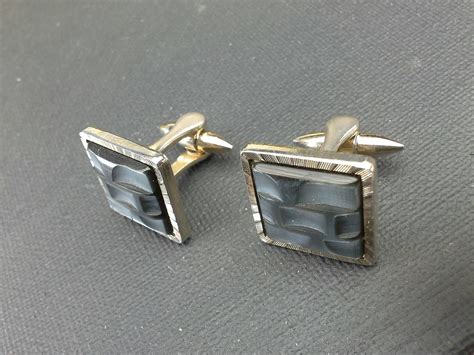 Vintage Stratton Square Gilt Cufflinks England Etsy Australia