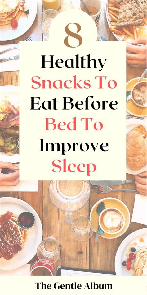 Healthy Snacks To Eat Before Bed To Improve Sleep Healthy Bedtime