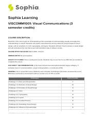 Sophia Visual Communications Syllabus Pdf Sophia Learning