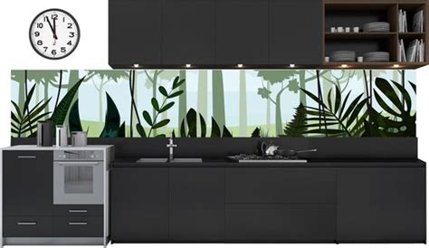 Keuken Achterwand Behang Waterafstotend Jungle Planten Tropisch