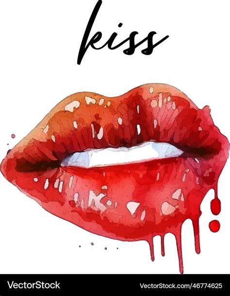 Sexy Lips Print Graphic Lips Colorful Royalty Free Vector