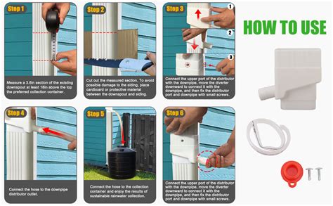rainwater collection system rain diverter kit   hose