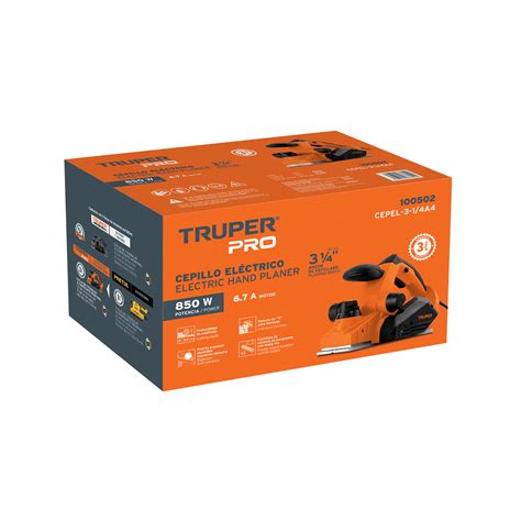 Cepillo eléctrico 3 1 4 850W TRUPER PRO Cepillos 100502