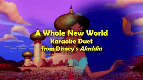 Aladdin | A Whole New World | Karaoke Duet Acordes - Chordify