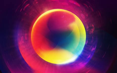 Rainbow Color Sphere Hd Wallpaper Wallpaper Flare