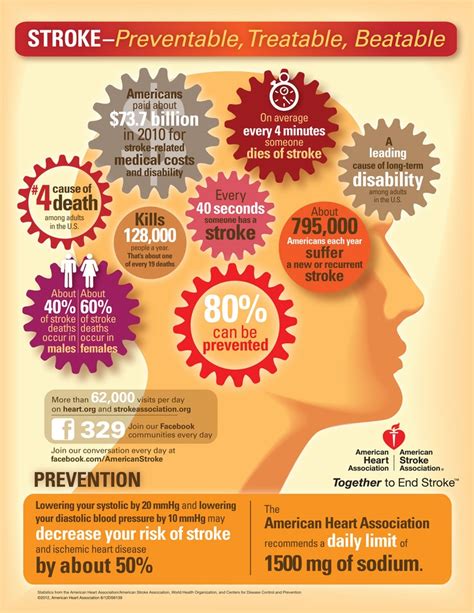 Stroke Facts Presented In An Infographic Salvagente