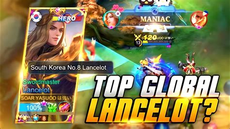 Top Global Lancelot Jungle Emblem Lancelot Auto Maniac Solo Rank