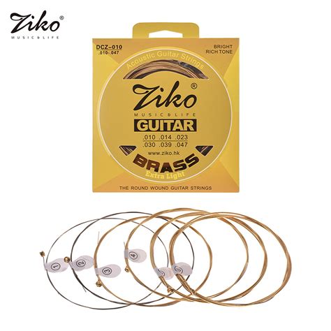 Cuerda Ziko Dcz 010 Cuerdas Extra Ligeras Para Guitarra Acústica