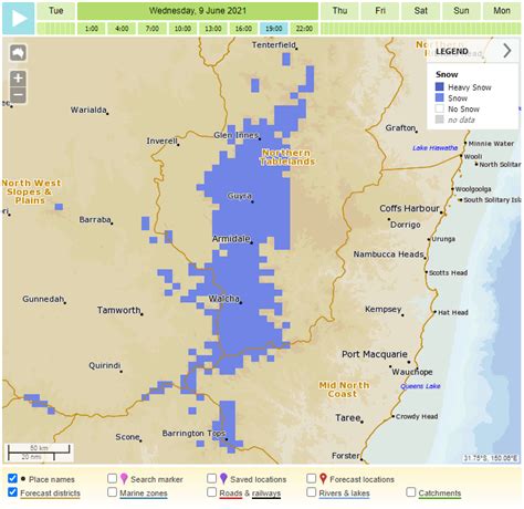 Bureau Of Meteorology New South Wales On Twitter Tomorrow Any Areas