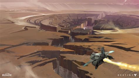 Destiny Mars Approach Dorje Bellbrook Sci Fi Environment Concept