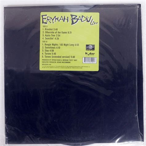 Yahoo オークション 米 ERYKAH BADU LIVE UNIVERSAL U53109 LP