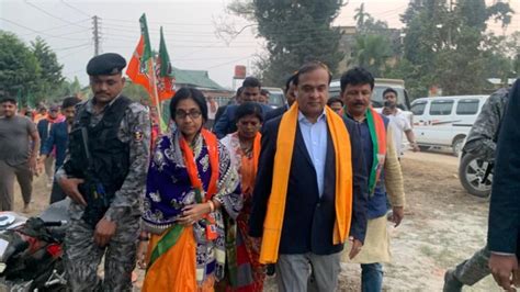 Tripura NEDA Chairman Himanta Biswa Sarma Takes Part In Door To Door