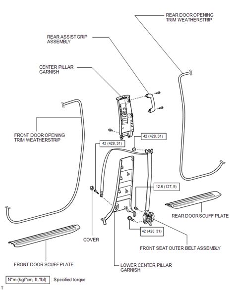 Toyota Tundra Service Manual Components Front Seat Outer Belt