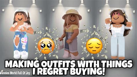 😫☹ Making Outfits With Things I Regret Buying Roblox Vannies