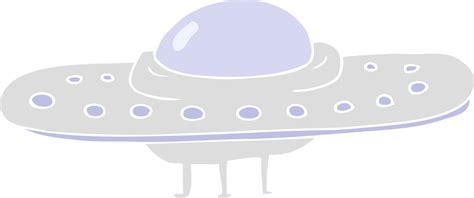 flat color illustration of flying saucer 12058035 Vector Art at Vecteezy