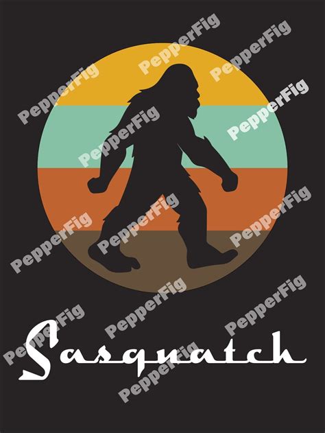 Sasquatch Retro Art - Etsy