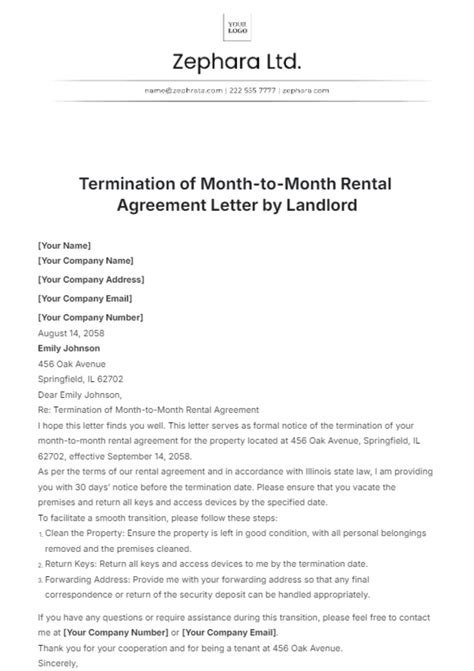 Rental Termination Letter Template - prntbl.concejomunicipaldechinu.gov.co